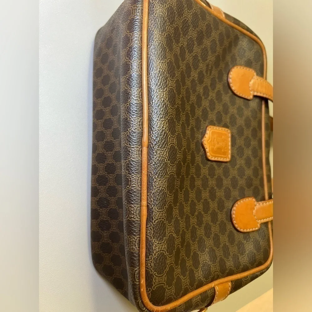 Vintage Celine Macadam Pattern Handbag. - Picture 6 of 15